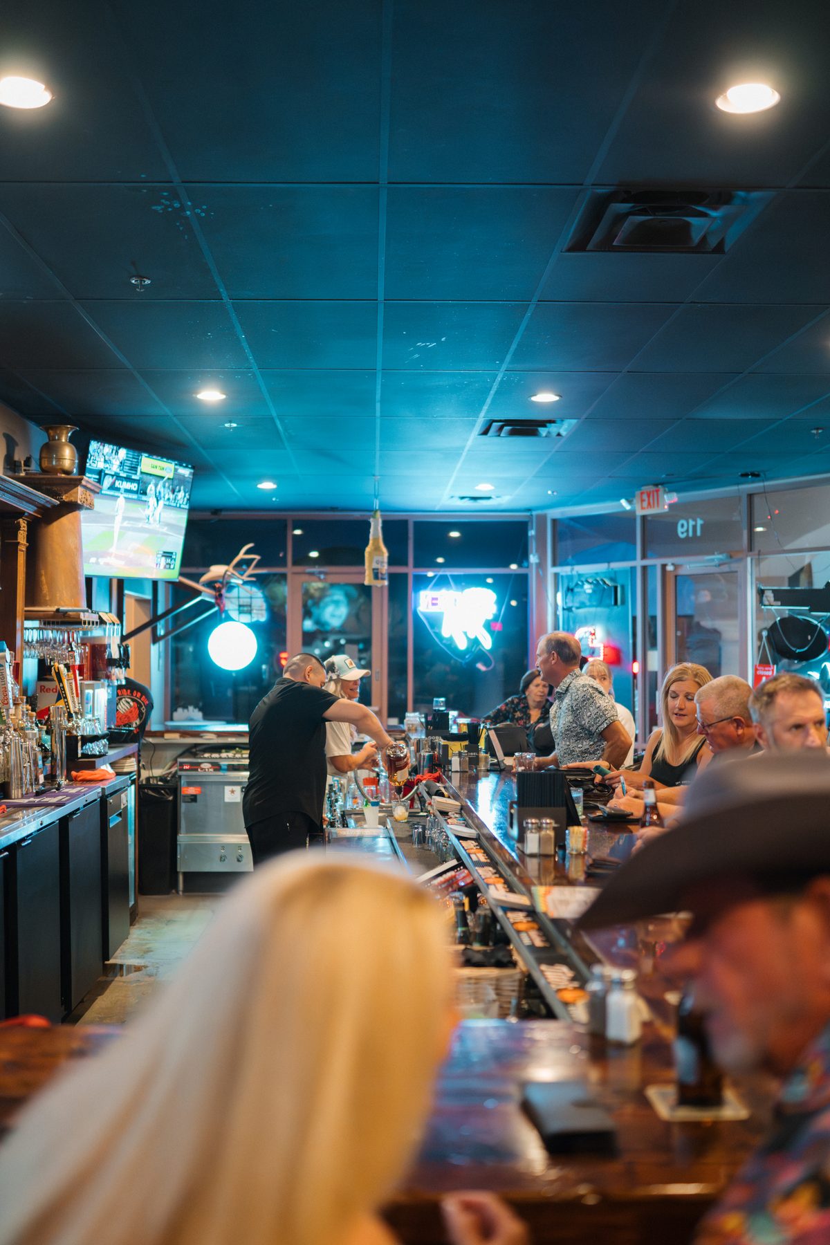 Guests gathered at the Heart and Soul Mexican Grill bar
