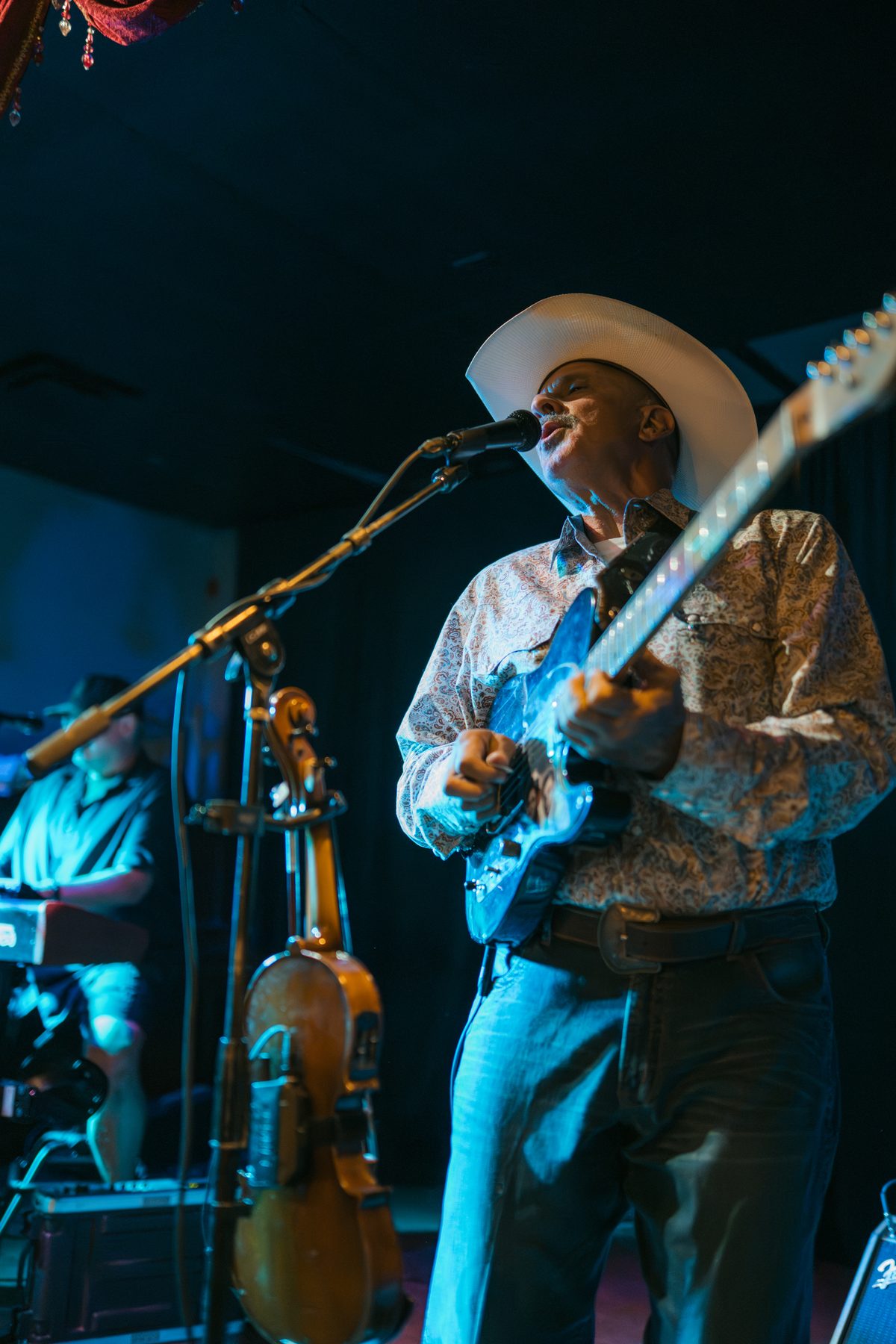Live musician performing at Heart and Soul Mexican Grill